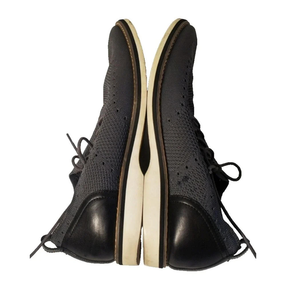 Aiden‎ & Mason AM-Albert3 Men's 13 M Gray Oxford Wingtip Lace Up Mesh Shoes